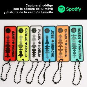 Llaveros personalizados Spotify